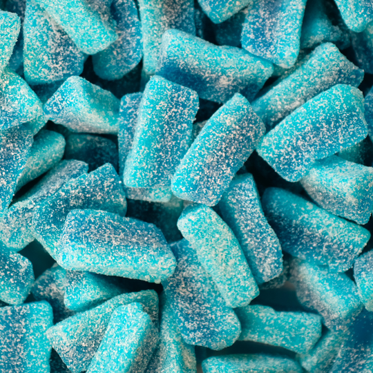 Blue Raspberry Fizzy Slices
