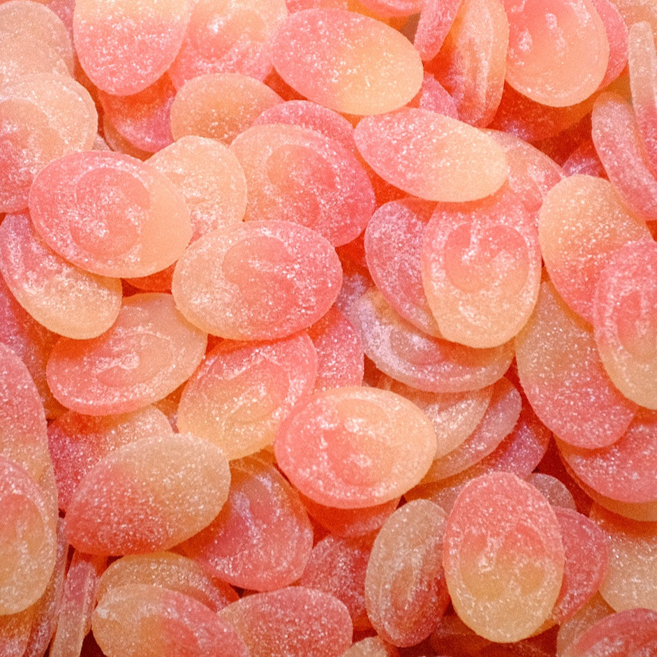 popular s-marke sour ovals candy from sweden in raspberry razzy flavour
