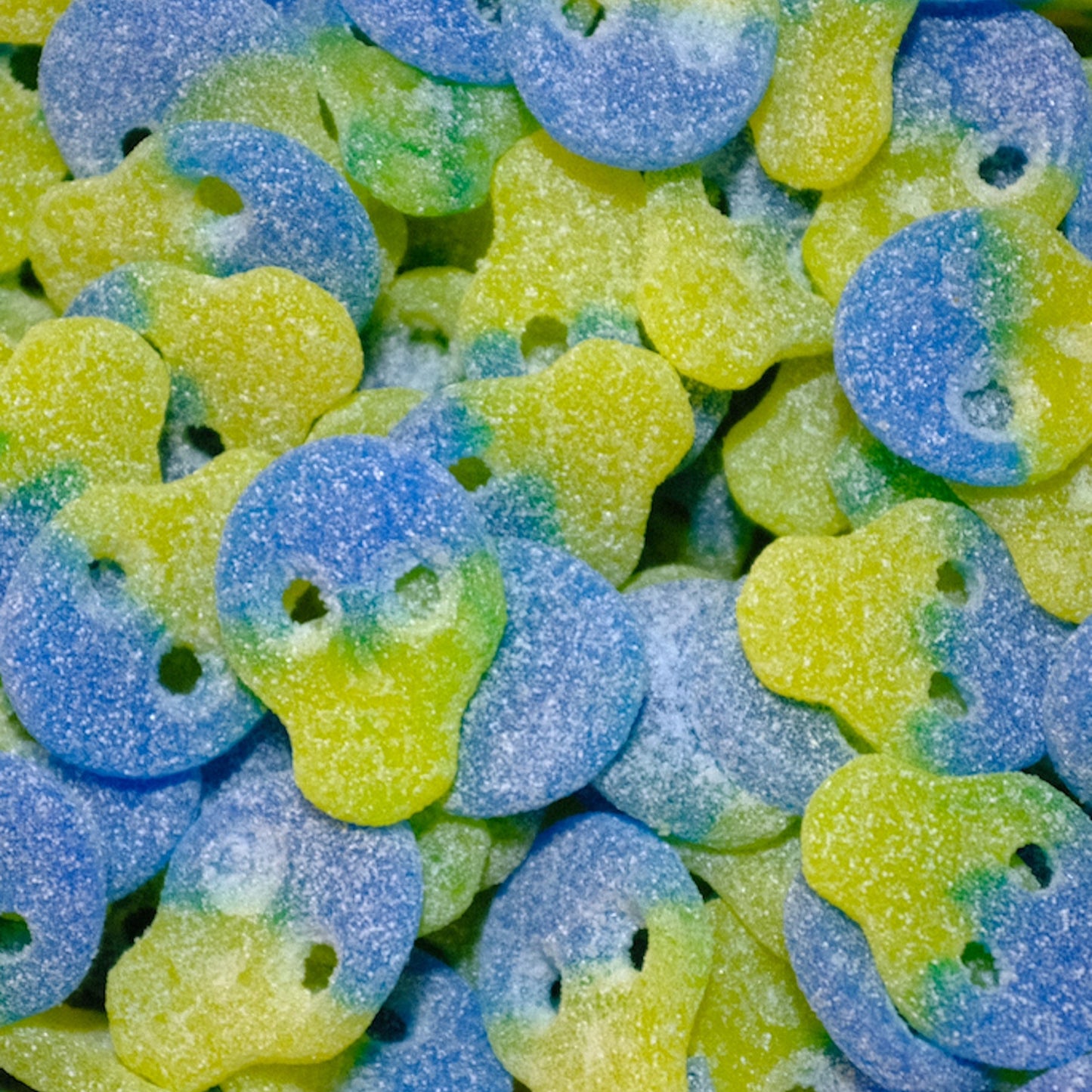 Sour Lemon and Blueberry Skulls