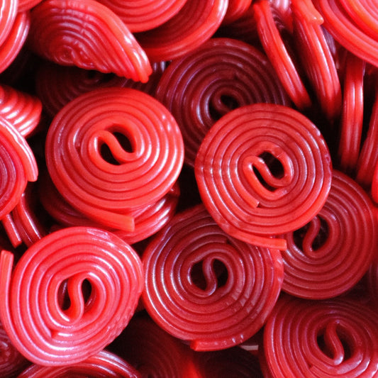 Strawberry Liquorice Wheels