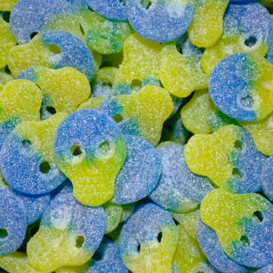 Sour Lemon and Blueberry Skulls